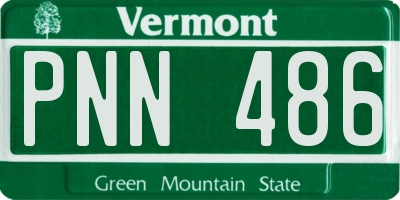 VT license plate PNN486