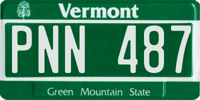 VT license plate PNN487