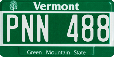 VT license plate PNN488