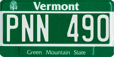 VT license plate PNN490