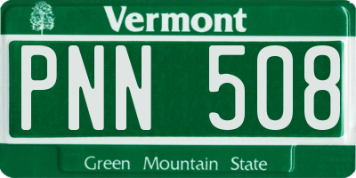 VT license plate PNN508