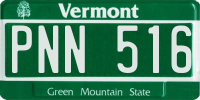 VT license plate PNN516