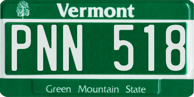 VT license plate PNN518