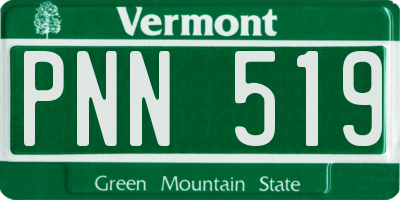 VT license plate PNN519