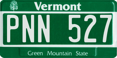 VT license plate PNN527