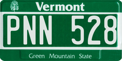 VT license plate PNN528