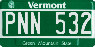 VT license plate PNN532