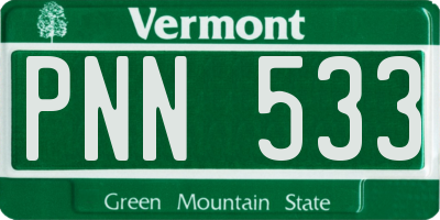 VT license plate PNN533