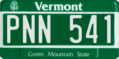 VT license plate PNN541