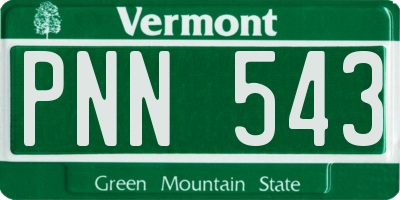 VT license plate PNN543