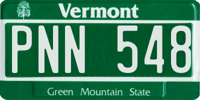 VT license plate PNN548