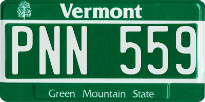 VT license plate PNN559