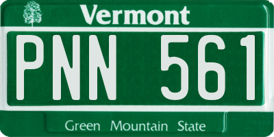 VT license plate PNN561