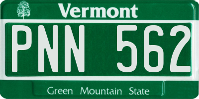 VT license plate PNN562
