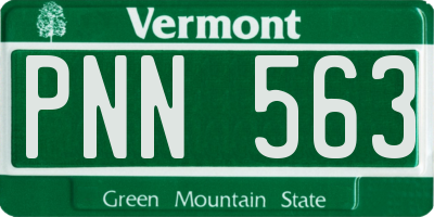 VT license plate PNN563