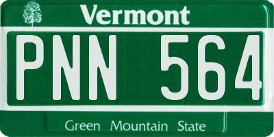 VT license plate PNN564