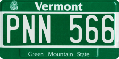 VT license plate PNN566
