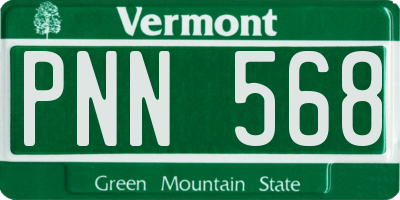 VT license plate PNN568