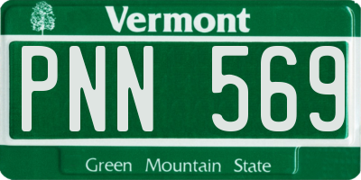 VT license plate PNN569