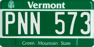 VT license plate PNN573