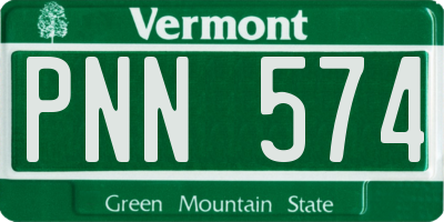 VT license plate PNN574