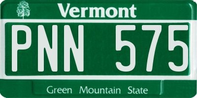 VT license plate PNN575