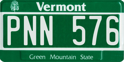 VT license plate PNN576