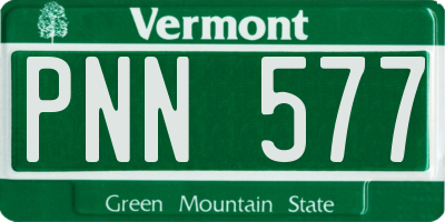 VT license plate PNN577