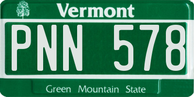 VT license plate PNN578