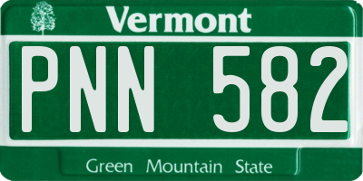 VT license plate PNN582