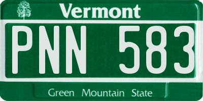 VT license plate PNN583