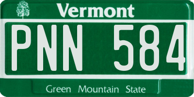 VT license plate PNN584