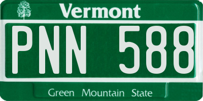 VT license plate PNN588