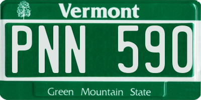 VT license plate PNN590