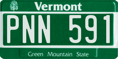 VT license plate PNN591