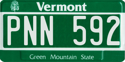 VT license plate PNN592