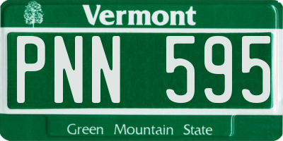 VT license plate PNN595