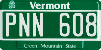 VT license plate PNN608