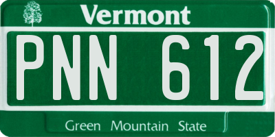 VT license plate PNN612
