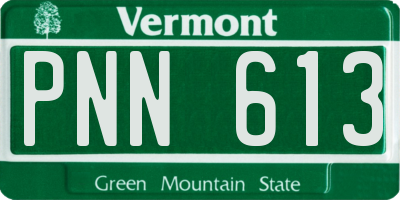 VT license plate PNN613
