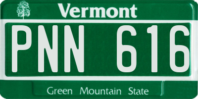 VT license plate PNN616