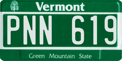 VT license plate PNN619