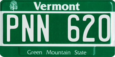 VT license plate PNN620