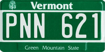 VT license plate PNN621