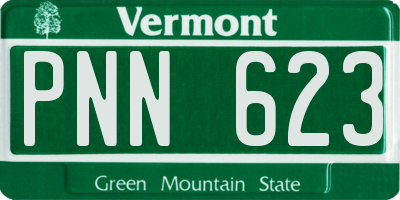VT license plate PNN623