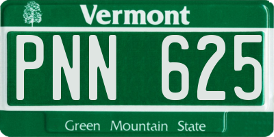 VT license plate PNN625
