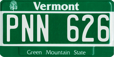 VT license plate PNN626