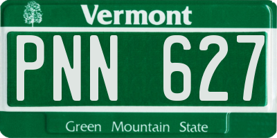 VT license plate PNN627