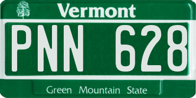 VT license plate PNN628