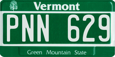 VT license plate PNN629